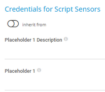 Credentials for Script Sensors